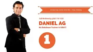 SQL Server 2022 DBA Training | SQL Training | 90 Hours (By Daniel AG - US based DBA)