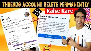 Threads Account Delete Permanently Kaise Kare | How To Delete Threads Account | Threads Delete