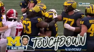 Touchdown Blake Corum | Indiana 7-21 Michigan | College Football Temporada 2023