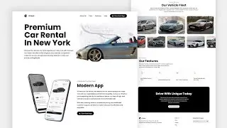 Build A Unique Car Rental Website Using HTML CSS & JavaScript