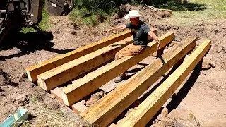 How To Build A Bridge Over A Creek For A Tractor 4