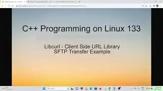 C++ Programming on Linux -  Libcurl SFTP Example