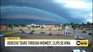 Derecho moves through Midwest Thursday