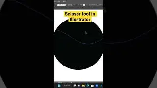 Scissor Tool in Illustrator 