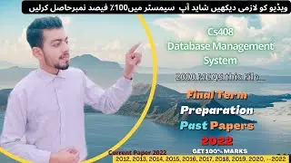 Cs408 Final Term Exam Preparation 2022  | Cs408 Past Papers | Cs408 Current Paper 2022