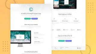 Responsive Clipboard Landing Page with HTML CSS | Frontend Mentor