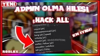 Yeni! ROBLOX Her Oyunda Çalışan *Op* Admin Script  | Roblox Uçma Hilesi | Robloxun Kurucusu Olmak!