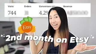 2nd Month RESULTS Selling Digital Downloads on Etsy (as a beginner)💸 net profit, ad results, FAQs