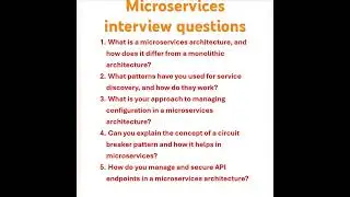 Microservices interview questions for experienced | #javatechinterview #shorts #youtubeshorts