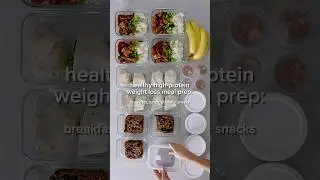 Healthy meal prep ideas for weight-loss (high protein)