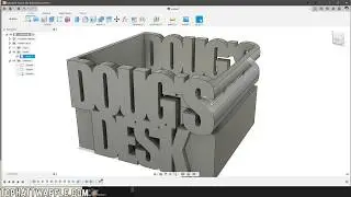 Fusion 360 - Model Personalized Desk Caddy