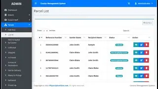 Courier Management PHP Script