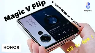 Honor Magic V Flip: 4” Cover Screen, SD 8+ Gen 1| Unboxing Full Specs & Review