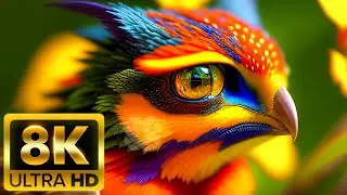 UNIQUE ANIMALS COLLECTION - 8K (60FPS) ULTRA HD - With Nature Sounds (Colorfully Dynamic)