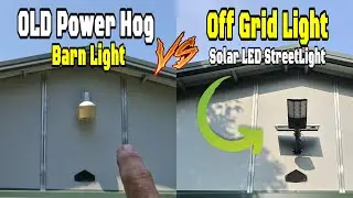 Upgrading the Exterior Barn Lights: Hykoont SZ300 SOLAR LED Street Lights