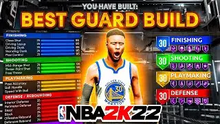 NEW REBIRTH PLAYMAKING SHOT CREATOR BUILD IS THE BEST BUILD IN NBA 2K22! Best Guard Build 2k22