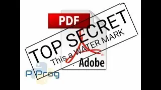 Adding WaterMark to a PDF file using Python