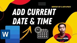 How To Insert Current Date And Time in MS Word (Shortcut Key & Auto Update)