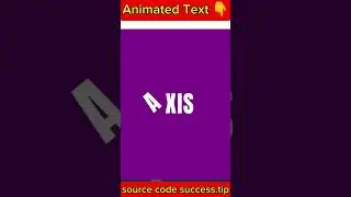 Animated Text HTML AND CSS CODES 