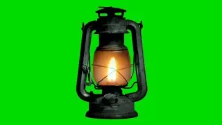 kerosene lamp light Green Screen video effect HD footage