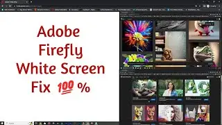 Adobe Firefly White Screen Problem  on PC  easy fix!