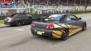 Tuned Cars & Supercars Drag Racing! - 1000HP Civic, Aventador SVJ, 800HP RS3, 1100HP AMG E63S,..