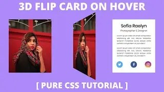 Flip Card Hover Effect: Using [HTML & CSS]