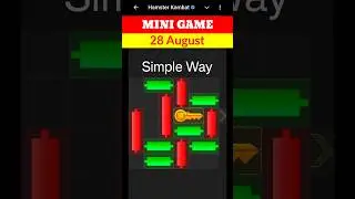 Hamster Kombat Mini Game Today 28 August Unlock Key | 28 August Mini Game Hamster Kombat | #minigame