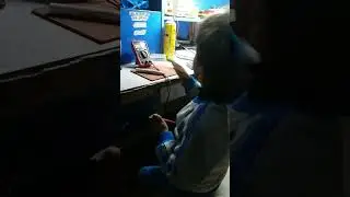 Hard working Amazing small boy  test digital meter