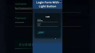 Login Form with Floating Placeholder and Light Button #youtubeshorts #viral #shorts #login