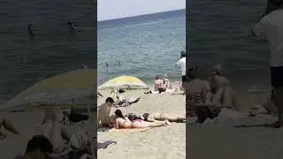 🇪🇸 Hot day at Barcelona beach Spain