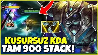 adro ama MÜKEMMEL KDA 900 STACK ÖLÜMSÜZ NASUS OYNUYOR!