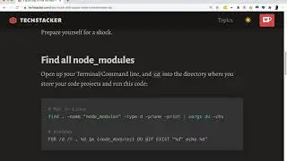 How to Find All node_modules on your Disk (and how to Delete them)