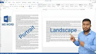 Portrait & Landscape in same Word Document | Page Orientation in MS Word | Page Setup in MS Word