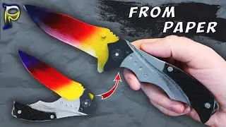 How to make paper Nomad Knife from CS:GO. Paper weapon. DIY paper Nomad Knife CS:GO