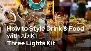 Godox : How to style drink and food with #ADK1 Three Lights Kit