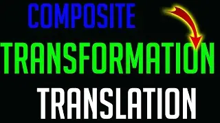 Composite Transformation In Computer Graphics Translation | Translation In Computer Graphics