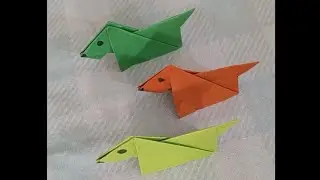 Origami Dog Easy Diy Paper Crafts #how to make paper dog 🐶 origami dog #paper dog #paper crafts.