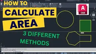 ✨ AutoCAD tutorial: 3 FAST Ways to Calculate Area in AutoCAD! 