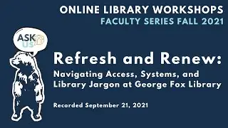 Faculty Workshop - Refresh and Renew