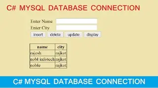 Insert Update Delete View and search data from mysql database in c#.net - c# mysql database tutorial