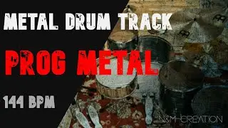 Progressive Metal Drum Track 144 bpm