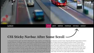 CSS Sticky Navbar After Scroll | Html CSS Sticky Navigation 