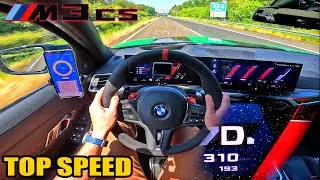 2023 BMW M3 CS G80 | 311KMH / 193MPH on AUTOBAHN