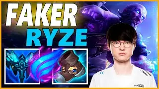 ⚡FAKER RYZE MID GAMEPLAY⚡SEASON 12 LEAGUE OF LEGENDS