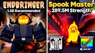 I Defeated FINAL ENDBRINGER Boss and Unlocked New Halloween World in Pull a Sword! (Roblox)