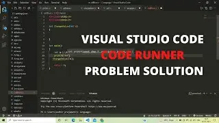 Visual studio Code runer not working  solution, How to solve terminal problem in vs code