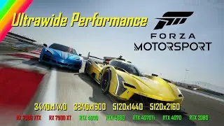 Forza Motorsport Ultrawide and Super Ultrawide Performance - Raster and Ray Tracing