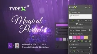 Videohive TypeX-Text Animation Tool  Magical Particles Pack