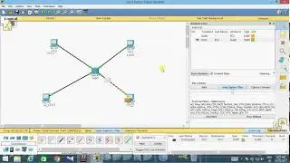 how to send packet Using  hubs and swich , In packet tracer